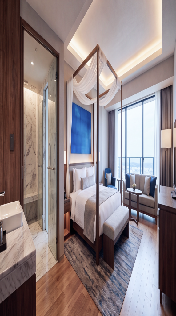 Luxury hotel room in Japan.