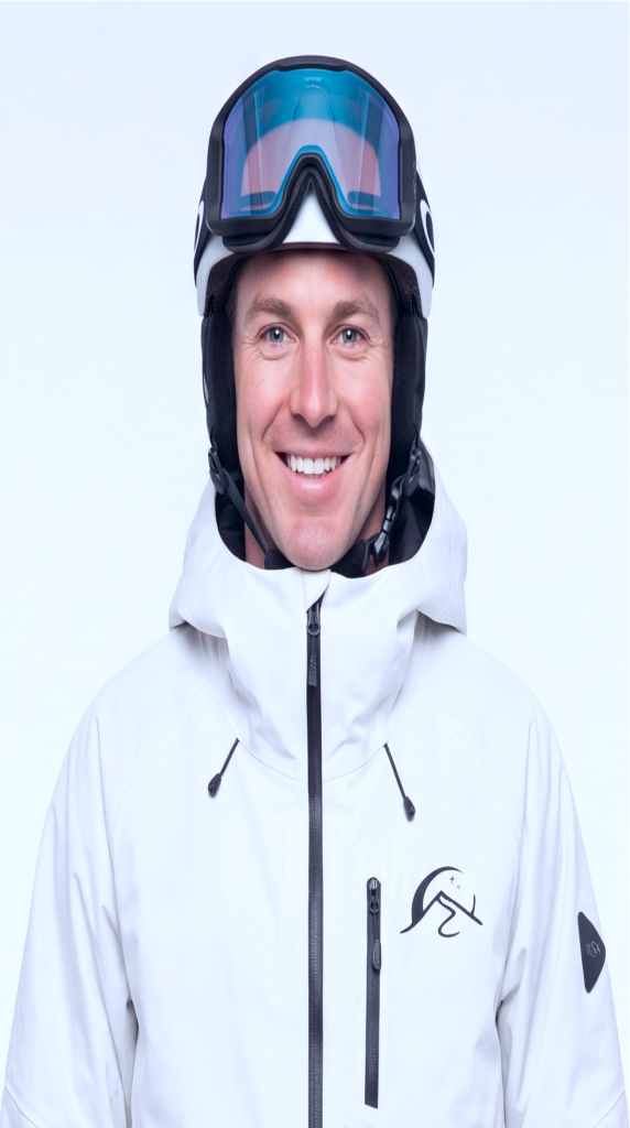 Portrait of guide Alex Zurhaar in snow gear.
